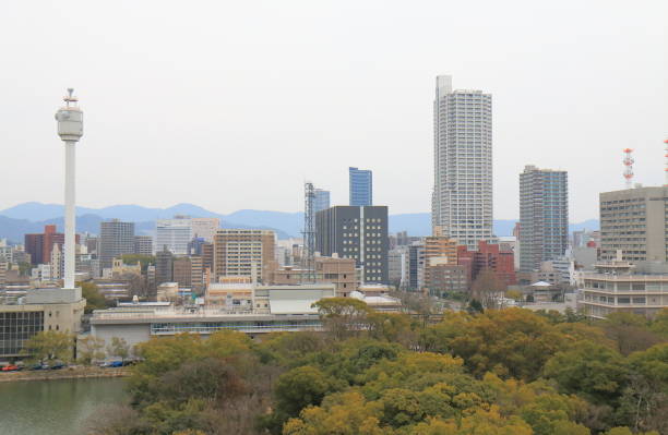 istock Hiroshima downtown cityscape Japan 682451990