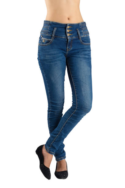 istock Woman blue jeans. 682455370