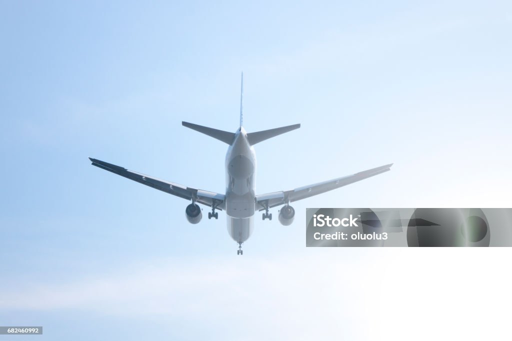 Airplane in the sky Aerospace Industry Stock Photo