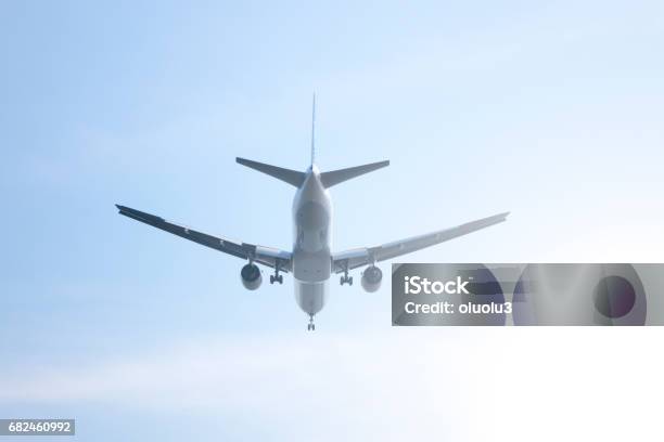 Airplane In The Sky Stock Photo - Download Image Now - Aerospace Industry, Air Vehicle, Aircraft Wing