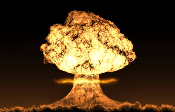 World war 3 nuclear background set World war 3 nuclear background horizon former soviet union stock pictures, royalty-free photos & images