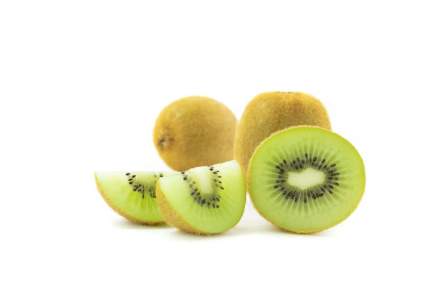 istock sliced Kiwi fruit isolated on white background cutout 682481518