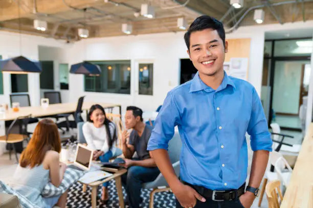 Photo of Portrait of a young office worker