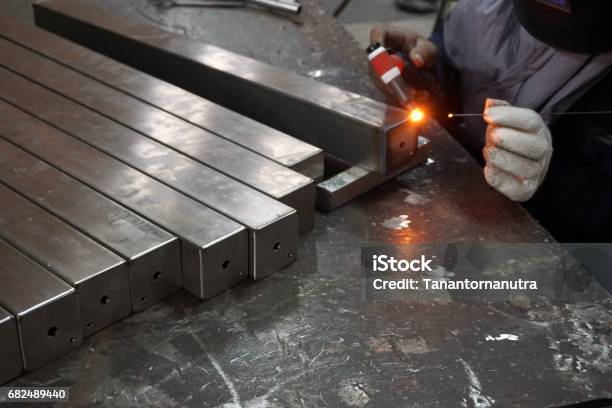 Welding Stainless Steel Stock Photo - Download Image Now - Welding, Welder, Stainless Steel