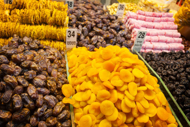 istock Dried fruit stall at the market in Jerusalem 682489502