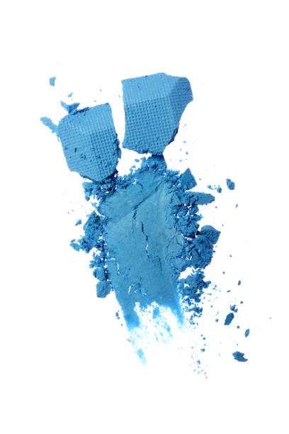 istock Smear of crushed blue eyeshadow 682496894