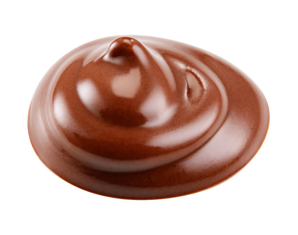 istock Hot melted milk chocolate. Swirl isolated on white background. With clipping path. Full depth of field. 682501118