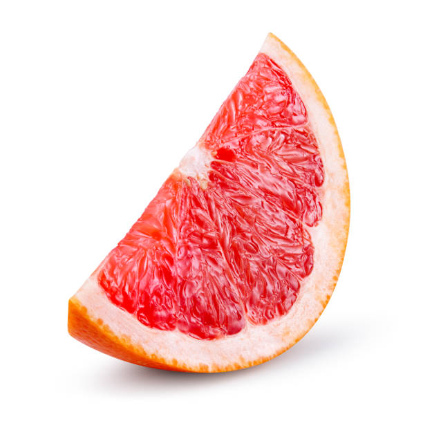 istock Grapefruit isolated on white background. Piece of fresh fruit. With clipping path. 682508960