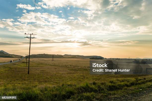 Landschaft Sonnenuntergang Stockfoto und mehr Bilder von Fotografie - Fotografie, Gelb, Horizontal