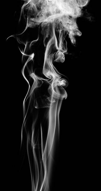 istock White fantasy smoke on black background 682535694