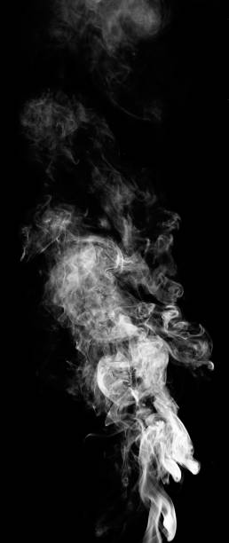 istock White fantasy smoke on black background 682535710