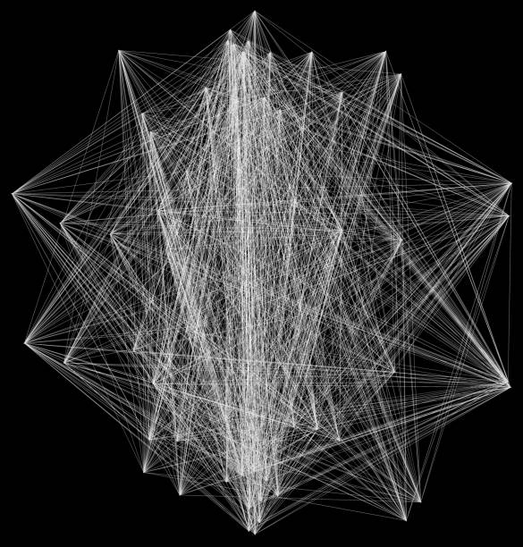 istock 3D illustration of geometric sheme connection structure 682543560