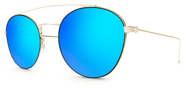 istock golden sunglasses  blue mirror lenses  isolated on white background 682555708