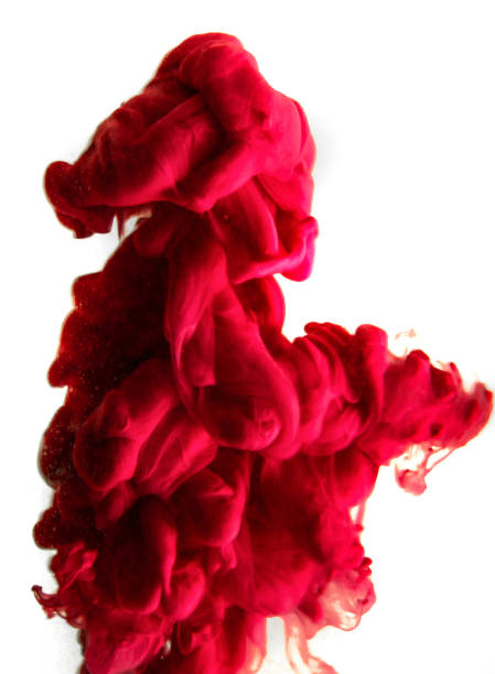 istock red ink in water isolated on white background 682563846