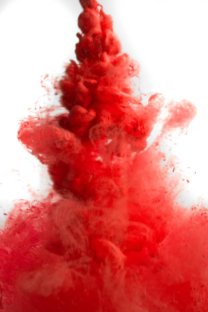istock red ink in water isolated on white background 682564230