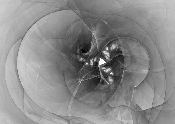 Computer rendered 3d abstract fractal illustration background for creative design
