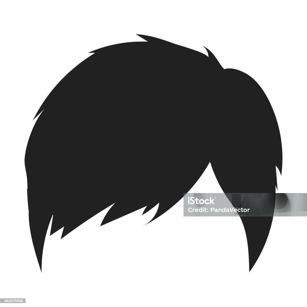 Mans Hairstyle Icon In Black Style Isolated On White Background Beard Symbol  Stock Vector Illustration Stock Illustration - Download Image Now - iStock