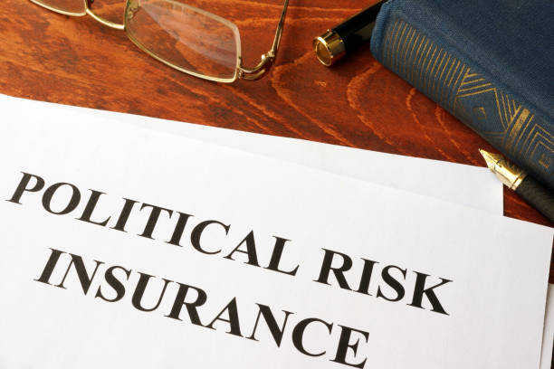 istock Political Risk Insurance policy on a table. 682577966