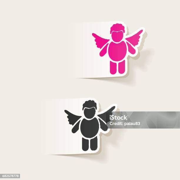 Angeling Element Realistic Design Element Angel Stock Illustration - Download Image Now ...