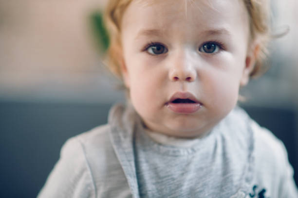 istock Funny little boy portrait 682579232
