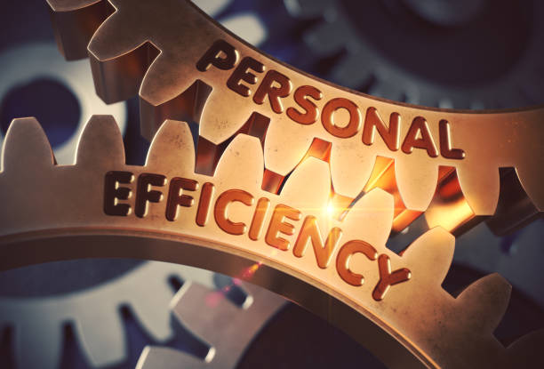 istock Personal Efficiency on Golden Cog Gears. 3D Illustration 682596500