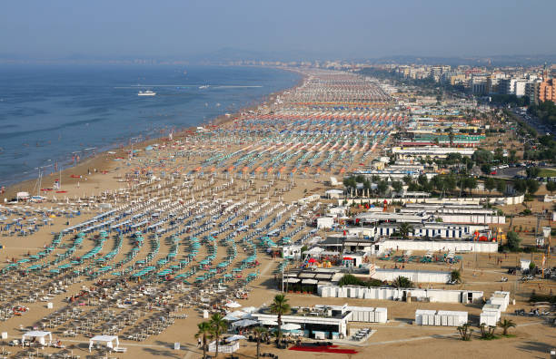 istock Rimini beach Italy summer season 682597244