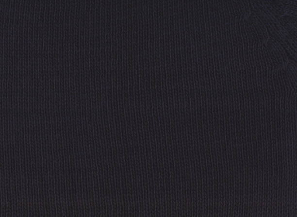 istock Black  texture of knitted fabric. 682600388