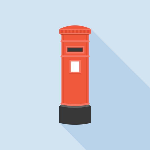 ilustrações, clipart, desenhos animados e ícones de vintage vermelho correio caixa de correio ilustração - red asia send mail