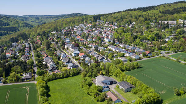 istock Schlangenbad-Georgenborn, Germany - aerial view 682617468