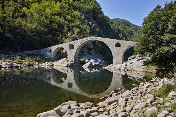 istock Amazing view of Devil's Bridge,  Rhodopes mountain and Arda river, Bulgaria 682618624