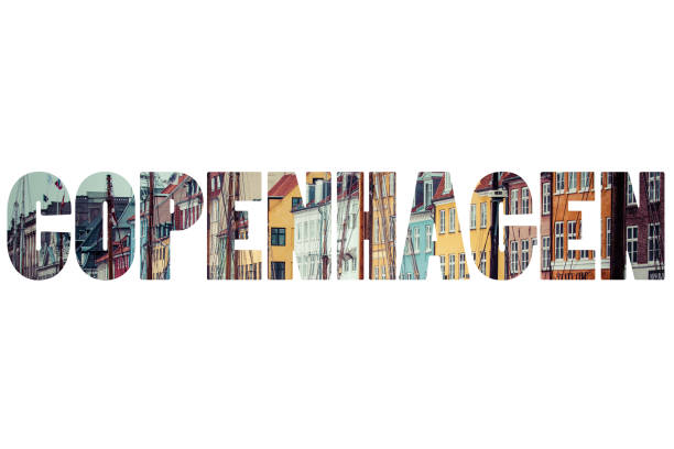 istock Word COPENHAGEN over city symbols. 682622574