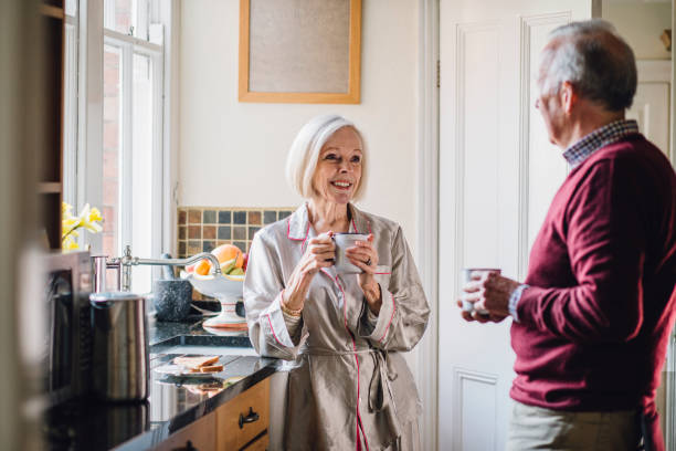 istock Happy Couple In The Morning 682635438