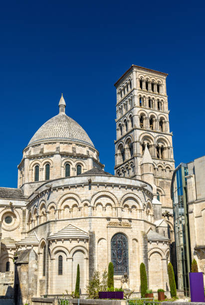 Saint Peter Cathedral of Angouleme built in the Romanesque style - France, Charente Saint Peter Cathedral of Angouleme built in the Romanesque architectural style - France, Charente angouleme stock pictures, royalty-free photos & images