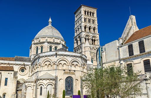 Saint Peter Cathedral of Angouleme built in the Romanesque architectural style - France, Charente