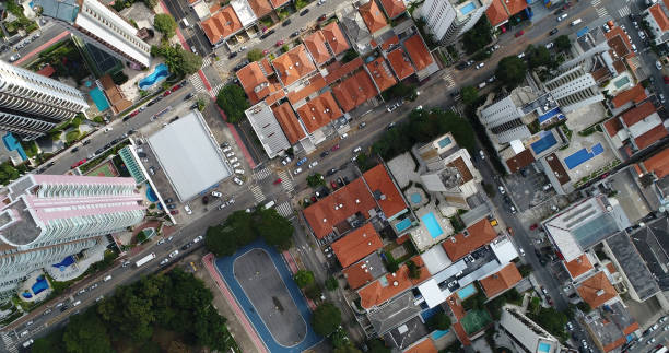 istock Top View of Street 682646308