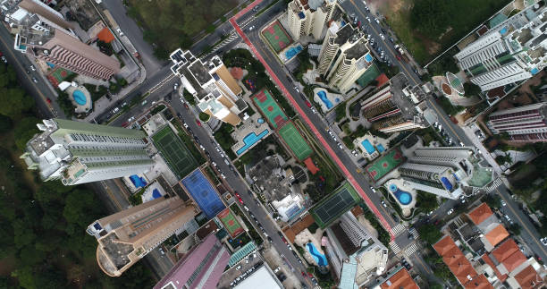 istock Top View of Street 682646330