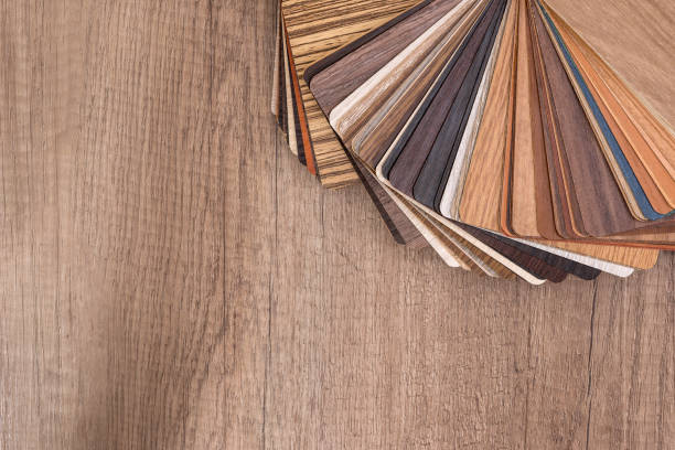 istock wood color guide for sample on desk. 682655426