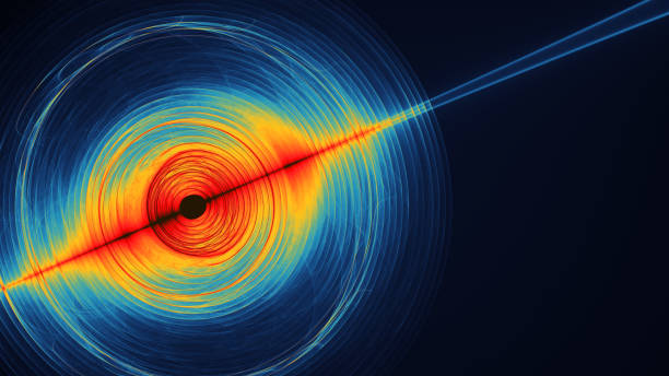 Colorful abstract illustartion looks like space planets motion