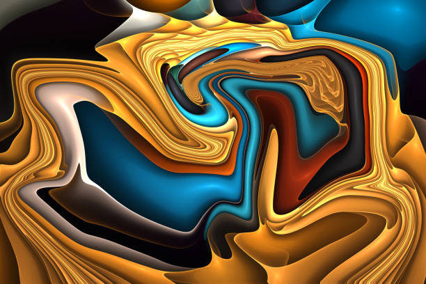 istock Colorful psychedelic liquefied background 682665144