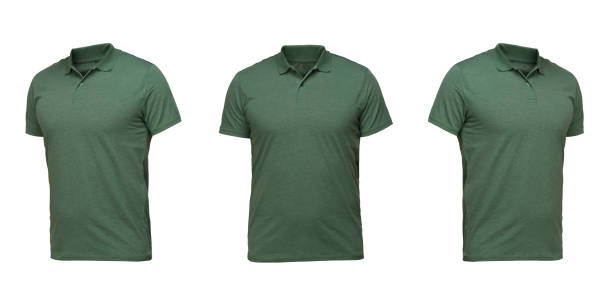 набор футболок, изолированных на белом фоне - green t shirt стоковые фото и изображения