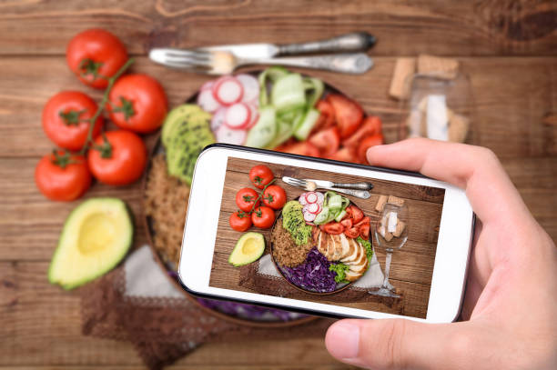 istock Healthy salad bowl with quinoa, chicken, avocado and vegetables. 682692418