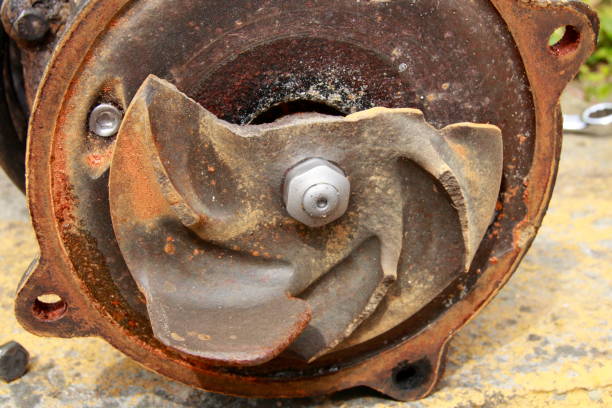istock Broken impeller of a sewage pump 682692462
