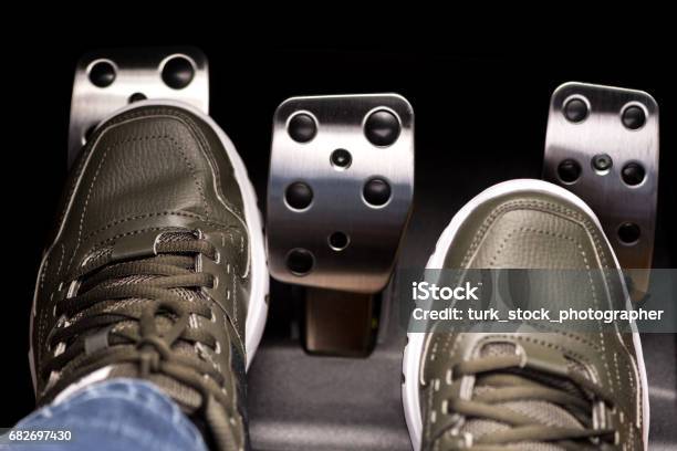 Gas Clutch Shift Stock Photo - Download Image Now - Vehicle Clutch, Car, Pedal