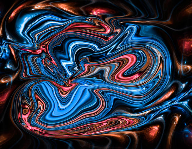 istock Colorful psychedelic liquefied background 682697562