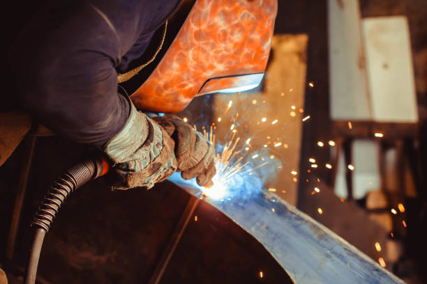 istock Metal Welding with sparks and smoke 682703040