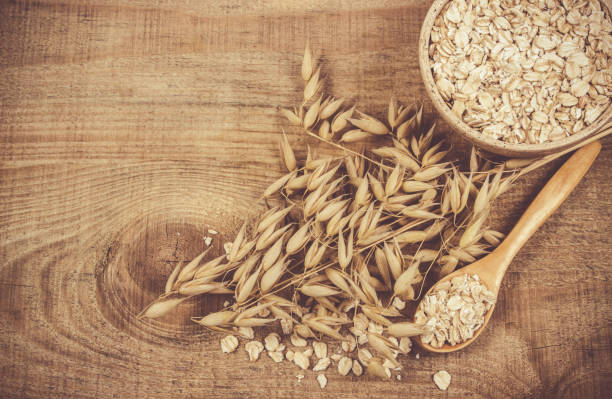 istock Oatmeal and oatmeal. Close up. 682713694