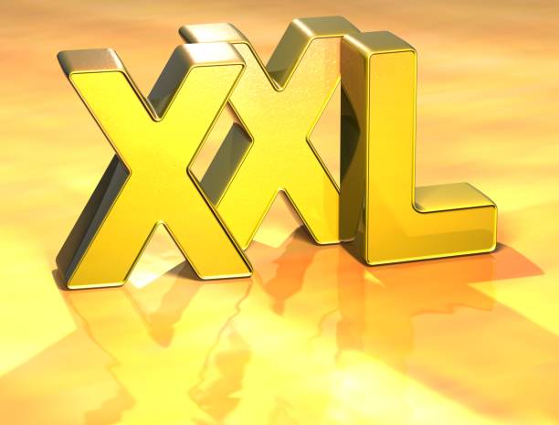 istock 3D Word XXL on gold background 682716064