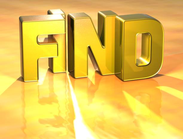 istock 3D Word Find on gold background 682716874