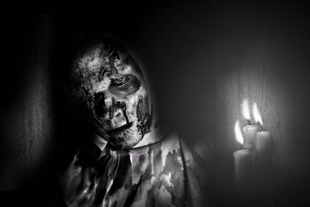 scary old zombie woman