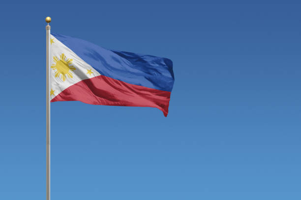 Flag of the Philippines stock photo